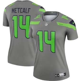 womens nike dk metcalf gray seattle seahawks inverted legen